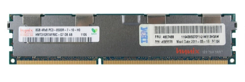 RAM memória 1x 8GB Hynix ECC REGISTERED DDR3  1066MHz PC3-8500 RDIMM | HMT31GR7AFR8C-G7