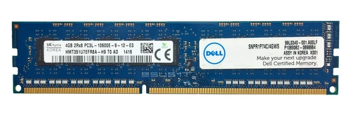 RAM memória 1x 4GB Hynix ECC UNBUFFERED DDR3  1333MHz PC3-10600 UDIMM | HMT351U7EFR8A-H9