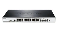 Kapcsoló D-Link DGS-1510-28XMP 24x 1Gb 4x SFP+ 370 W PoE+
