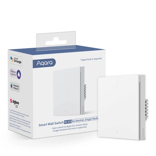 Intelligens kapcsoló Aqara Smart Wall Switch H1 EU (No Neutral) | WS-EUK01