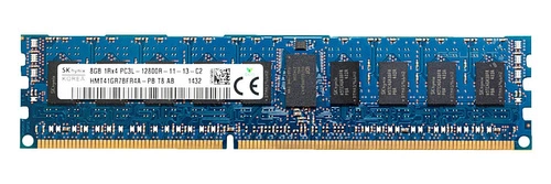 RAM memória 1x 8GB Hynix ECC REGISTERED DDR3  1600MHz PC3-12800 RDIMM | HMT41GR7BFR4A-PB