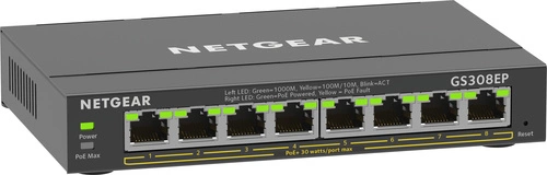 Kapcsoló Netgear GS308EP-100PES 8x 1Gb 62 W PoE+