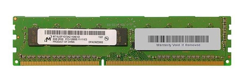 RAM memória 1x 4GB Micron ECC UNBUFFERED DDR3  1600MHz PC3-12800 UDIMM | MT9KSF51272AZ-1G6
