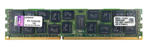 RAM memória 1x 16GB Kingston ECC REGISTERED DDR3 1333MHz PC3-10600 RDIMM | KTH-PL313LV/16G