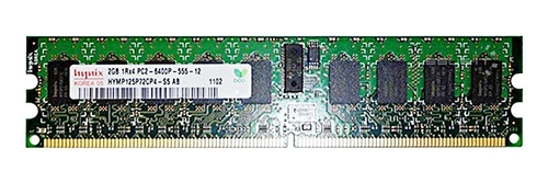 RAM memória 1x 2GB Hynix ECC REGISTERED DDR2  800MHz PC2-6400 RDIMM | HYMP125P72CP4-S5