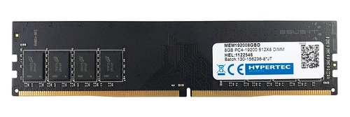 RAM memória 1x 8GB HYPERTEC NON-ECC UNBUFFERED DDR4 2400MHz PC4-19200 UDIMM | MEM192008GBD