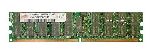 RAM memória 1x 4GB Hynix ECC REGISTERED DDR2  667MHz PC2-5300 RDIMM | HYMP151P72CP4-Y5