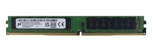 RAM memória 1x 32GB Micron DDR4 2Rx8 2666MHz PC4-21300 ECC UNBUFFERED VLP | MTA18ADF4G72AZ-2G6