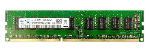 RAM memória 1x 4GB Samsung ECC UNBUFFERED DDR3 2Rx8 1333MHz PC3-10600 UDIMM | M391B5273CH0-YH9