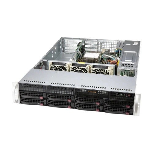 Szerver Platform Supermicro 2U 520P-WTR SYS-520P-WTR Intel x 1 DDR4 x 8 8 x 3.5" SAS/SATA PSU 1+1