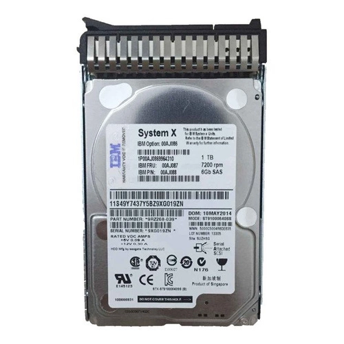 Merevlemez szerverhez HDD 2.5'' 1TB Lenovo 7200RPM SAS 6Gb/s 00AJ141