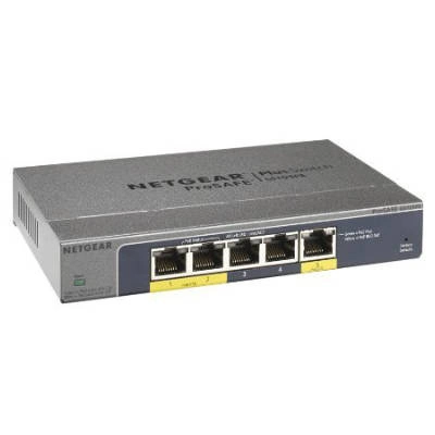 Kapcsoló Netgear GS105PE-10000S 5x 10/100/1000 19 W PoE