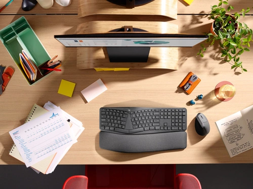 Vezeték nélküli billentyűzet Logitech ERGO K860 for Business QWERTZ (DE)