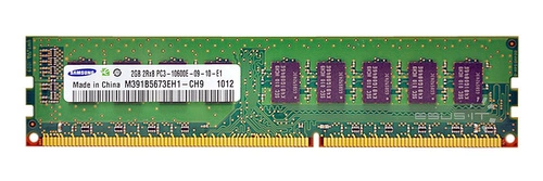 RAM memória 1x 2GB Samsung ECC UNBUFFERED DDR3  1333MHz PC3-10600 UDIMM | M391B5673EH1-CH9