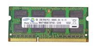 RAM memória 1x 2GB Samsung SO-DIMM DDR3 1333MHz PC3-10600 | M471B5673FH0-CH9