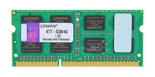 RAM memória 1x 4GB Kingston SO-DIMM DDR3 1333MHz PC3-10600 | KTT-S3B/4G