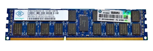 RAM memória 1x 8GB Nanya ECC REGISTERED DDR3  1333MHz PC3-10600 RDIMM | NT8GC72C4NG0NK-CG