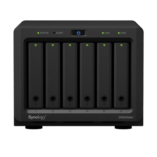 NAS-kiszolgáló Synology DS620slim 6x SSD | HDD SATA 2GB RAM