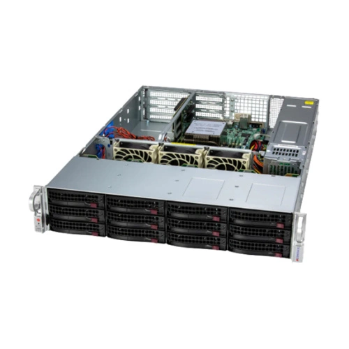 Szerver Platform Supermicro 2U 2015SV-WTNRT AS-2015SV-WTNRT AMD x 1 DDR5 x 6 12 x 2.5" SATA PSU 1+1