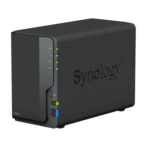 NAS-kiszolgáló Synology DS223 2x SSD | HDD SATA 2GB RAM