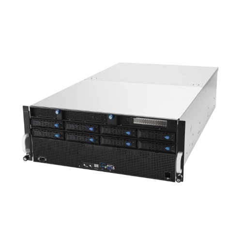 Szerver Platform ASUS 4U ESC8000A-E11-SKU1/2.2KW(2+2)/2PCIe/2NVMe 90SF0214-M002J0 AMD x 2 DDR4 x 32 10 x 2.5" SATA/SAS+2NVME PSU 2+2