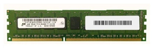 RAM memória 1x 4GB Micron ECC UNBUFFERED DDR3  1066MHz PC3-8500 UDIMM | MT18JSF51272AZ-1G1