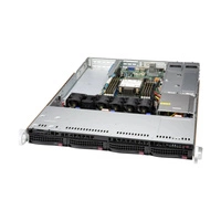 Szerver Platform Supermicro 1U 510P-WTR SYS-510P-WTR Intel x 1 DDR4 x 8 4 x 3.5" SATA/SAS/NVME PSU 1+1