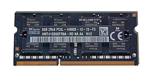 RAM memória 1x 8GB Hynix SO-DIMM DDR3 1866MHz PC3-14900 | HMT41GS6DFR8A-RD
