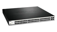 Kapcsoló D-Link DGS-1210-52MP/E 48x 1Gb 4x RJ-45/SFP 370 W PoE+
