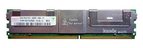 RAM memória 1x 2GB Hynix ECC FULLY BUFFERED DDR2 667MHz PC2-5300 FBDIMM | HYMP125L72CP8D5-Y5