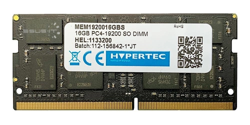 RAM memória 1x 16GB HYPERTEC SO-DIMM DDR4 2400MHz PC4-19200 | MEM1920016GBS 