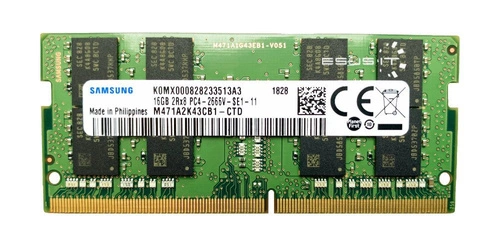 RAM memória 1x 16GB Samsung SO-DIMM DDR4 2666MHZ PC4-21300 | M471A2K43CB1-CTD