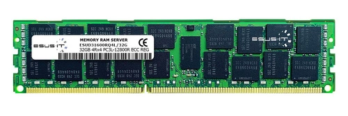 RAM memória 1x 32GB ESUS IT ECC REGISTERED DDR3 4Rx4 1600MHz PC3-12800 RDIMM | ESUD31600RQ4L/32G