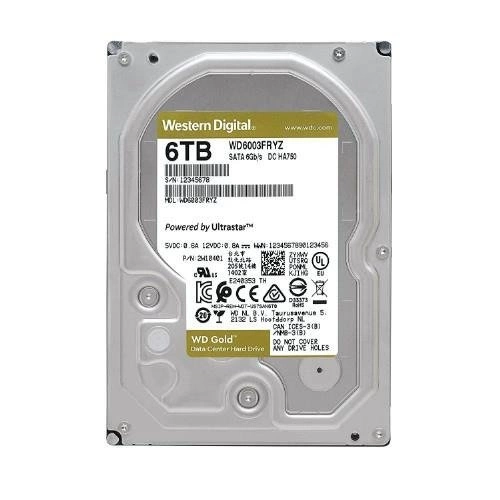 Merevlemez Western Digital GOLD 3.5'' HDD 6TB 7200RPM SATA 6Gb/s 256MB | WD6004FRYZ