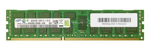 RAM memória 1x 4GB Samsung ECC REGISTERED DDR3  1333MHz PC3-10600 RDIMM | M393B5170GB0-YH9