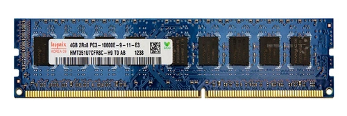 RAM memória 1x 4GB Hynix ECC UNBUFFERED DDR3  1333MHz PC3-10600 UDIMM | HMT351U7CFR8C-H9