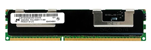 RAM memória 1x 32GB Micron ECC REGISTERED DDR3  1066MHz PC3-8500 RDIMM | MT72KSZS4G72PZ-1G1