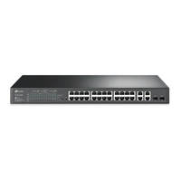 Kapcsoló TP-LINK TL-SL2428P 26x 100Mb 2x RJ-45/SFP 250 W PoE+