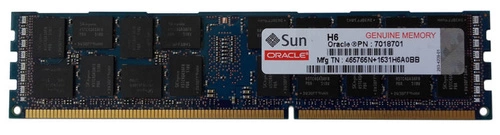 RAM memória 1x 16GB Oracle Sun DDR3 1600MHz ECC REGISTERED DIMM | 7018701 