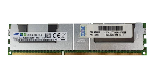 RAM memória 1x 32GB Samsung ECC LOAD REDUCED DDR3 4Rx4 1600MHz PC3-12800 LRDIMM | M386B4G70DM0-YK0
