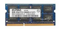 RAM memória 1x 8GB ELPIDA SO-DIMM DDR3 1333MHz PC3-10600 | EBJ81UG8BAS0-DJ-F
