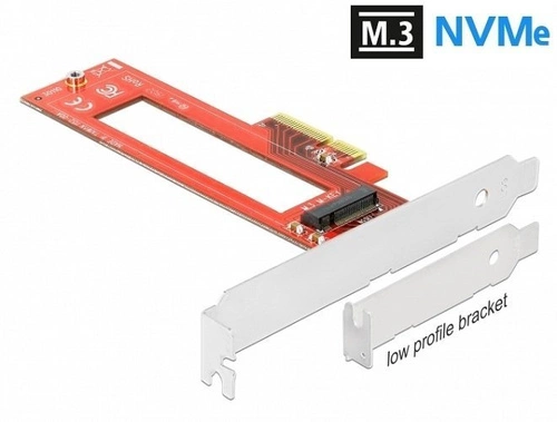 Delock Kártya PCI Express x4 1x M.3 / NF1 low profile | 90401