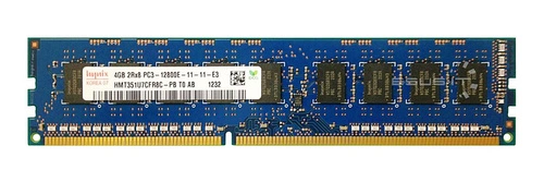 RAM memória 1x 4GB Hynix ECC UNBUFFERED DDR3 2Rx8 1600MHz PC3-12800 UDIMM | HMT351U7CFR8C-PB