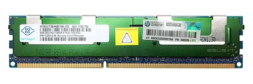 RAM memória 1x 8GB Nanya ECC REGISTERED DDR3 2Rx4 1066MHz PC3-10600 RDIMM | NT8GC72B4NB1NK-CG