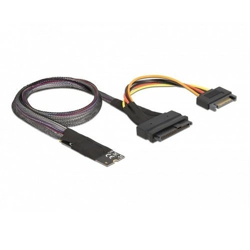 Delock M.2 kulcs M - U.2 SFF-8639 NVMe adapter 0.5m hosszú kábellel | 62984