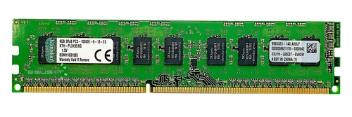 RAM memória 1x 8GB Kingston ECC UNBUFFERED DDR3  1333MHz PC3-10600 UDIMM | KTH-PL313E/8G