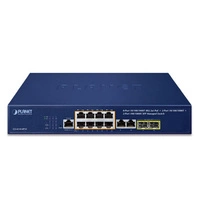 Kapcsoló Planet GS-4210-8P2C 10x 1Gb 2x SFP 120 W PoE++