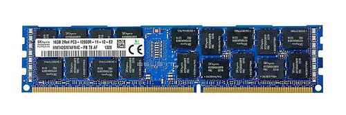 RAM memória 1x 16GB Hynix ECC REGISTERED DDR3 2Rx4 1600MHz PC3-12800 RDIMM | HMT42GR7AFR4C-PB