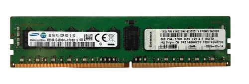 RAM memória 1x 8GB Lenovo ThinkServer & System X DDR4 2133MHz ECC REGISTERED DIMM | 4X70G78061 