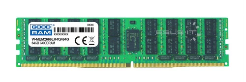 RAM memória 1x 64GB GoodRAM ECC LOAD REDUCED DDR4 4Rx4 2666MHZ PC4-21300 LRDIMM | W-MEM2666LR4Q464G